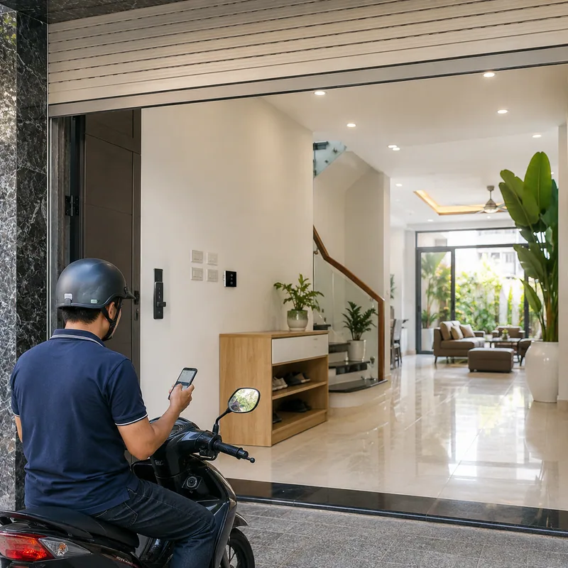Bộ Điều Khiển Cửa Cuốn Và Cổng Tự Động WiFi Matter HomeKit - Ảnh 2