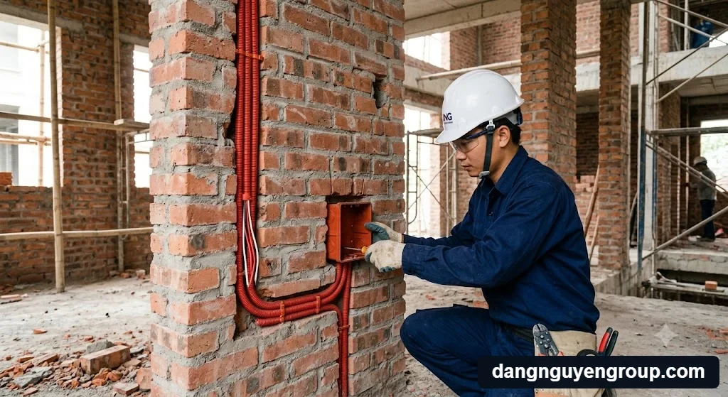 Thi công hạ tầng điện thô xác định khi nào nên triển khai nhà thông minh trong quá trình xây dựng